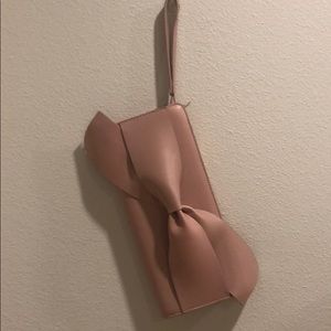 NEW WITH TAGS!! Rose pink wristlet!